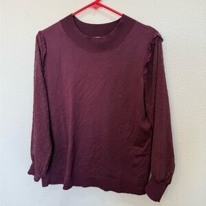 Elegant Burgundy Women's Blouse